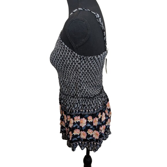 Patrons Of Peace Smocked Tank Top Cami Floral Boho Size Small - Picture 4 of 12